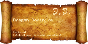 Dragan Dominika névjegykártya